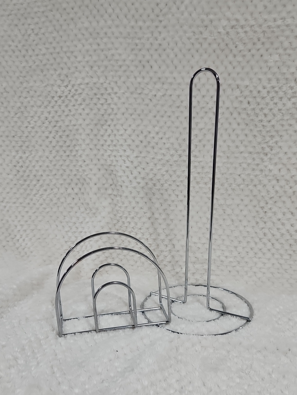 Silver Metal Basic Napkin And Paper Towel Holders